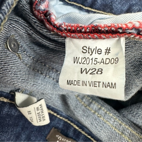 Mango Size 28 Uptown Slim Fit Push Up Distressed Stretch Jeans - Picture 10 of 13